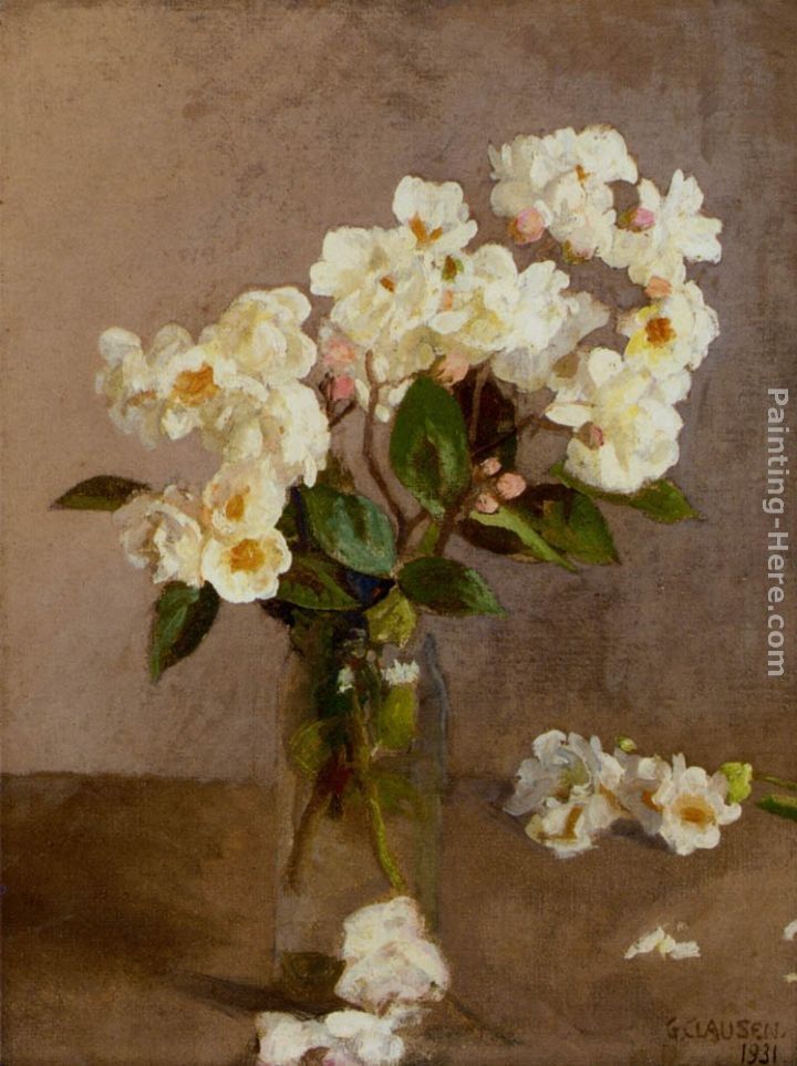 Sir George Clausen Little White Roses